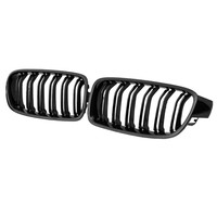 Grilles F30 pour BMW Série 3 F30 – Amélioration Noir Brillant, Noir Mat, Transfert d'Eau, Motif Étoile Complet, Couleur M – Calandre Avant F30