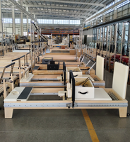 Máquina de Pilates Reformer de Madera de Arce para Estudio Profesional, Hogar y Gimnasio Comercial