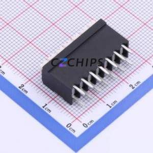 JL212V-35007B01 Spring Terminal Block Through hole Component (THT),P=3.5mm Connector 1x7P 3.5mm Black Through Hole - Product Image 2