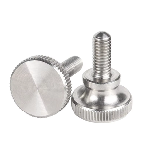 Vis moletée M3-M10 de haute qualité en acier inoxydable à tête plate moletée, meilleur prix, oxyde noir, mesure métrique - Product Image 5