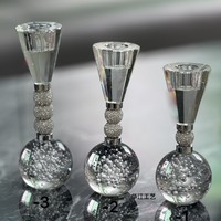 Porte-bougie en cristal de luxe de style nordique - Design créatif, aromathérapie, accessoire photo, décoration d'intérieur pour salon, table à manger