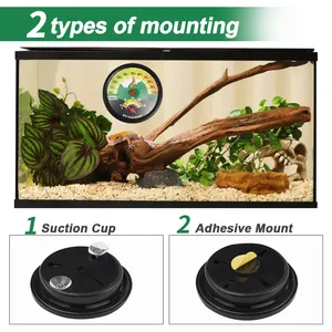 Thermomètre Hygromètre HEDAO pour Reptiles et Lézards, avec Ventouse et Ruban Adhésif, Sans Pile, pour Terrarium et Boîte d'Élevage d'Animaux, Fabriqué en Chine Continentale - Product Image 5