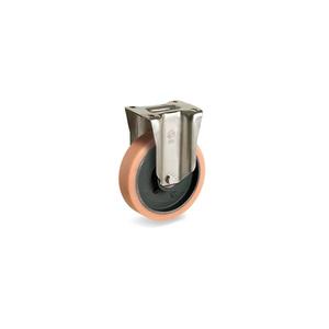 TELLURE ROTA - 636864 Vulkollan®Roues en polyuréthane, centre en fonte, support fixe type P-largeur de roue 50mm, ø 160 mm (Qté - Product Image 1