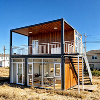Maison conteneur préfabriquée mobile de 20 pieds pour camp pétrolier, bureau prêt à l'emploi, bureau portable, maison de luxe