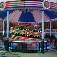 Manèges palpitants pour 20 personnes, équipement de parc d'attractions Crazy Disco Wheel, Disco Tagada