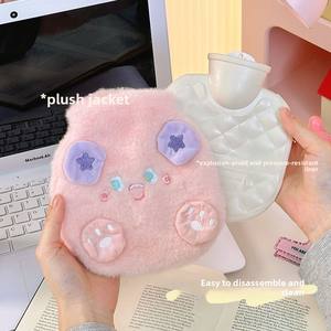 Mignon Petit Monstre En Peluche Rempli D'eau Chaude <span class=keywords><strong>Bouillotte</strong></span> <span class=keywords><strong>Petite</strong></span> Taille Hiver Chaud Sac D'eau Ventre Chauffe-Mains pour Femmes Étudiants - Product Image 3