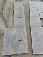 Dalles de granit gris en gros d'usine, pierre naturelle découpée sur mesure, pour murs, sols et pavés de voies d'accès pour projets extérieurs