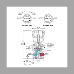 TESCOM 44-2200 เครื่องควบคุมแรงดันไฟฟ้าสำหรับห้องปฏิบัติการ พร้อมสถานีลดแรงดันและลดอุณหภูมิ 44-2200 TESCOM 44-2200 Laboratory-G - Product Image 5