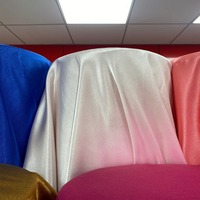 Tissu Satin Soie Extensible 100% Polyester Respirant Tissé en Gros pour Utilisation Automobile et Doublure de Robe de Mariée