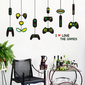 สติ๊กเกอร์ติดผนังลายคำว่า “I Love the <span class=keywords><strong>Games</strong></span>” สำหรับตกแต่งบ้าน ห้องนอน ห้องเด็กผู้ชาย ลายจอยเกมส์ วัสดุไวนิล - Product Image 2