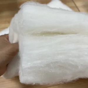 Biodegradable corn fiber PLA wadding antibacterial, deodorant, breathable and hygroscopic wadding for quilt and pillow filling