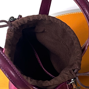handmade custom vintage bohemian pen holder <b>bag</b> fashionable hand-held crossbody vegetable-tanned cowhide <b>bag</b> mini bucket <b>bag</b> - Product Image 5