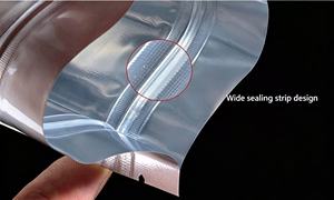 Bolsa de Aluminio Personalizada con Cierre Hermético para Envasado de Alimentos, Bolsas de <span class=keywords><strong>Embalaje</strong></span> con Diseño Personalizado, Bolsa Mylar con Cierre Ziplock - Product Image 5