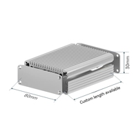 Boîtier en aluminium 6063 usiné CNC de précision, à dissipation thermique fractionnée, sablé et anodisé, haute résistance, blindage EMI/RFI pour PCB