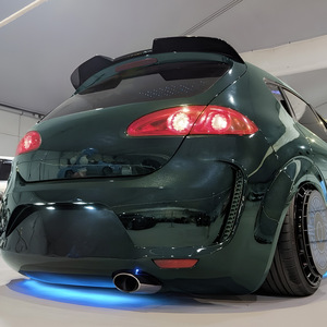 Seat Leon Mk2.5 Rear Spoiler Piano Black Carbon Fiber Texture 2009-2012 ABS Trunk Wing - Product Image 2