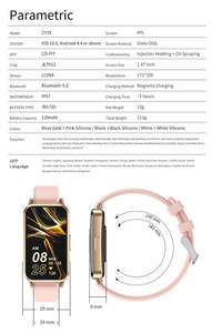 Pulsera Inteligente CY33, Reloj Android Transfronterizo con Funciones Multideportivas, Recordatorio de Llamadas, Frecuencia Cardíaca, Oxígeno en Sangre, Alarma, Reloj Despertador, Gran Venta - Product Image 5