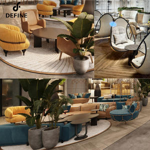 حلول المشاريع مع التصميم الداخلي لمجموعات أثاث المطاعم الفندقية الصناعية الفاخرة الراقية - Product Image 2