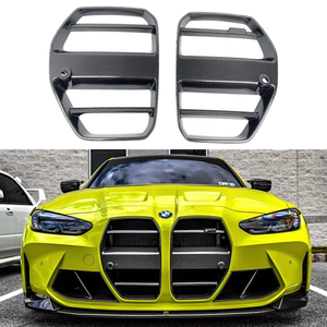 Grille de pare-chocs avant en fibre de carbone G80 M3, garniture de pare-chocs, style ST pour BMW G80 M3 G82 M4 2021+ - Product Image 1