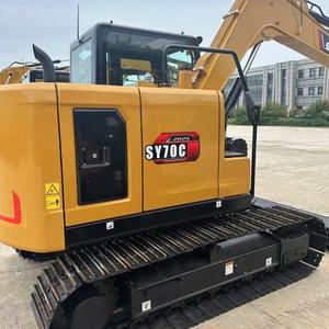 Mini-excavatrice d'occasion Sany SY70c de 7 tonnes, économique, se déplace en toute stabilité sur des terrains complexes, hautement recommandée - Product Image 2