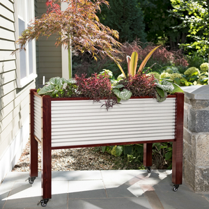 Kit per Aiuole in Metallo per Ortaggi e <span class=keywords><strong>Fiori</strong></span>, Contenitori da Giardino per Esterni - Product Image 3
