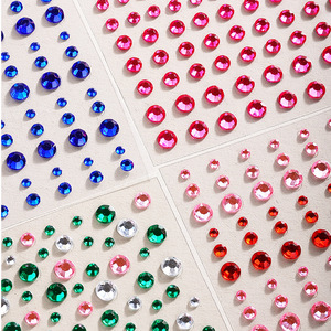 Pegatinas de Diamantes Autoadhesivas, Gemas Faciales Resistentes al Agua, Maquillaje para Ojos, Decoración de Moda para Mujeres y Niñas - Product Image 1