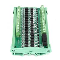 Module amplificateur PLC 16 canaux, carte de relais d'isolation, entrée NPN, sortie NPN, 12-36V CC, fils de test multimètre