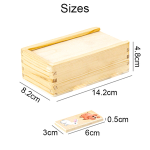 Puzzle en bois à motif <span class=keywords><strong>de</strong></span> dominos pour enfants, 2021 animaux, jeux pour les petits, offre spéciale - Product Image 5
