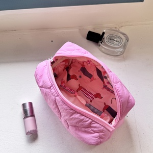 กระเป๋าเครื่องสำอางทำจากผ้าฝ้ายลายต่างๆพิมพ์8นิ้วทั้งด้านในและด้านนอก - Product Image 4