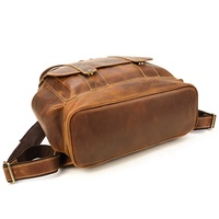 Sac à dos rétro en cuir véritable pour homme, ordinateur portable, élégant, en cuir de cheval, pour Sport en plein air, nouvelle collection, 2020