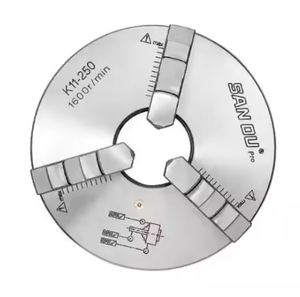 Mandrin de tour auto-centrant à trois mors réglable SANOU K11-250/K11-200/K11-100, mandrin à 3 mors pour machine à tour - Product Image 1