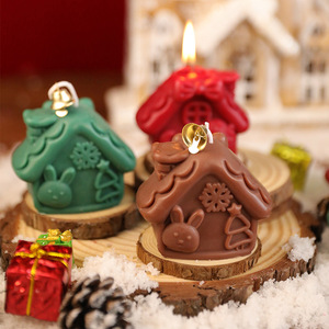 Christmas House Shaped Scented <b>Candle</b> Creative Festive Aroma <b>Candle</b> Atmosphere Decoration Xmas Home Ornament <b>Gift</b> - Product Image 2