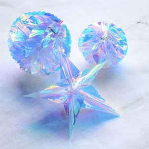 Iridescent Iris <b>Crystal</b> <b>Ball</b> Birthday Party Garland Decorations Christmas New Year's Day Hanging Ornaments - Product Image 1