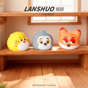 Llavero Colgante de Resina de Dibujos Animados Zootopia con Cabeza Grande, Estilo Caramelo Arcoíris, para Estudio Creativo DIY, Decoración del Hogar y Manualidades Artísticas - Product Image 2