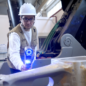 Scanology màu xanh xách tay hiệu quả đáng tin cậy thông minh và không dây cầm tay <span class=keywords><strong>laser</strong></span> <span class=keywords><strong>3D</strong></span> máy quét - Product Image 5