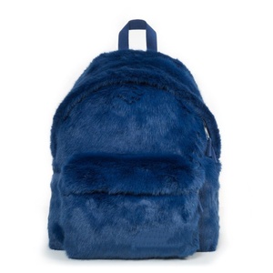 Fluffy Faux Lông Unisex sinh viên ba lô với chống trộm Tính năng arcuate dây đeo vai & mềm xử lý-màu rắn - Product Image 4