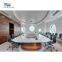 Modernes Luxus Big Oval Round Board room Meeting Konferenz tisch Design