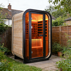 ห้องซาวน่าอินฟราเรดไม้ซีดาร์แดงสำหรับ 1-2 คน รุ่นหรูหรา <span class=keywords><strong>ส</strong></span>ำหรับคู่รัก ใช้ในบ้าน - Product Image 1