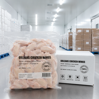 Alitas de Pollo Premium Estilo Orleans - Carne de Pollo Congelada Picante, Pollo Frito y Aperitivos para Fiestas para Exportadores