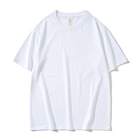 200GSM personnalisé pas cher vêtements basique t-shirt décontracté homme marron t-shirt 100% coton uni blanc col rond t-shirt logo pour hommes