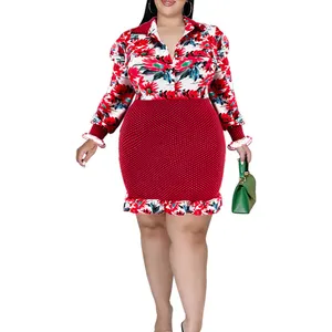 Custom Long Sleeve O Neck Plus Size Maxi Dress, Vintage 2023 Spring Women Casual Cotton Linen Dresses/