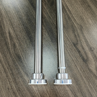 Rail de rideau de salle de bain personnalisé tuyau de rideau de douche de salle de bain tringle de douche à ressort en acier inoxydable tringle à rideau de bain
