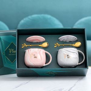 Sample Available Eco-friendly Artistical Ceramic Coffee <b>Mug</b> Spoon Corporate Promotional Business Gift Set - Product Image 3