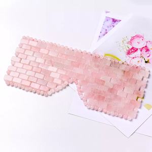 Yüz masaj yüz maskesi güzellik gül kuvars pembe kristal yeşim göz maskesi ile - Product Image 2