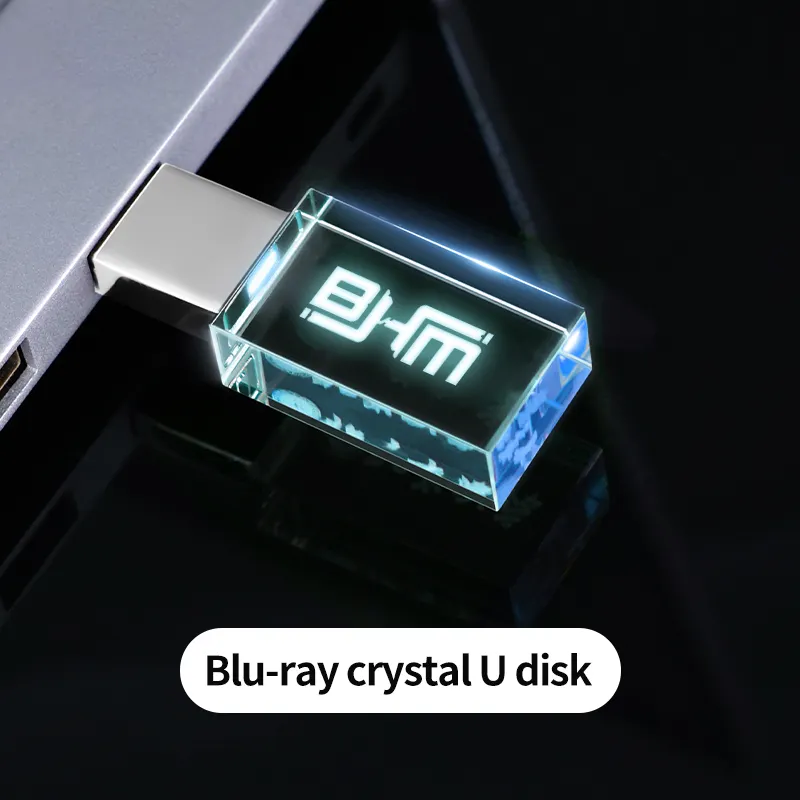 Роскошный стеклянный Usb-накопитель на заказ, флеш-накопитель Usb 3,0 объемом 4, 8 ГБ, 16 ГБ, 32 ГБ, 64 ГБ, 128 ГБ, 256 ГБ, флеш-накопитель с кристаллами, Usb-флешка