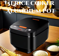 Cuisinière à riz électrique portable multifonctionnelle avec écran LED numérique, revêtement antiadhésif, boîtier en plastique, capacité de 5 L, cuisson rapide, idéale pour les camping-cars