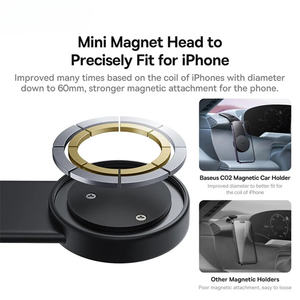 Support magnétique universel pour téléphone <span class=keywords><strong>portable</strong></span>, support de téléphone pliable, clip de montage pour tableau de bord, pour <span class=keywords><strong>iPhone</strong></span> 13 14 15 Pro Max - Product Image 4