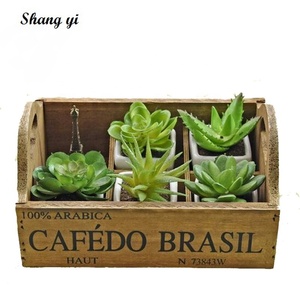 Vassoio portaoggetti da tavolo in legno per cesto da fiori - Product Image 2