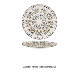 Plato Plano de Gres Amalfi Ø 32 cm con Impresión Digital M1934 - Product Image 3