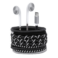 Nouveaux écouteurs filaires tressés colorés de type C, écouteurs intra-auriculaires plats pour le sport, les affaires, les loisirs et la musique