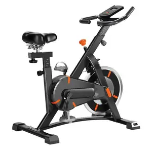 Akıllı özel iplik bisiklet manyetik direnç Fitness ticari satılık ekran bilgisayar siyah ve altın spor bisiklet